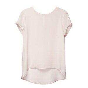 Cuyana White Silk Tee medium